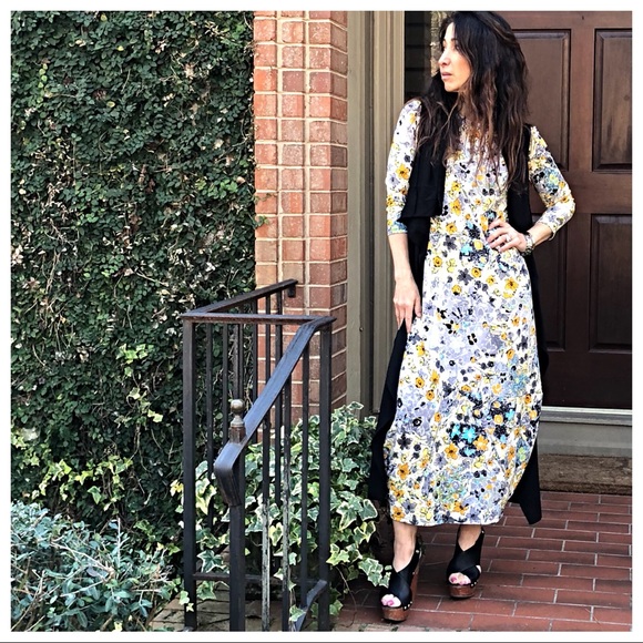 Spring floral loose fit side pockets bubble dress - Picture 8 of 8